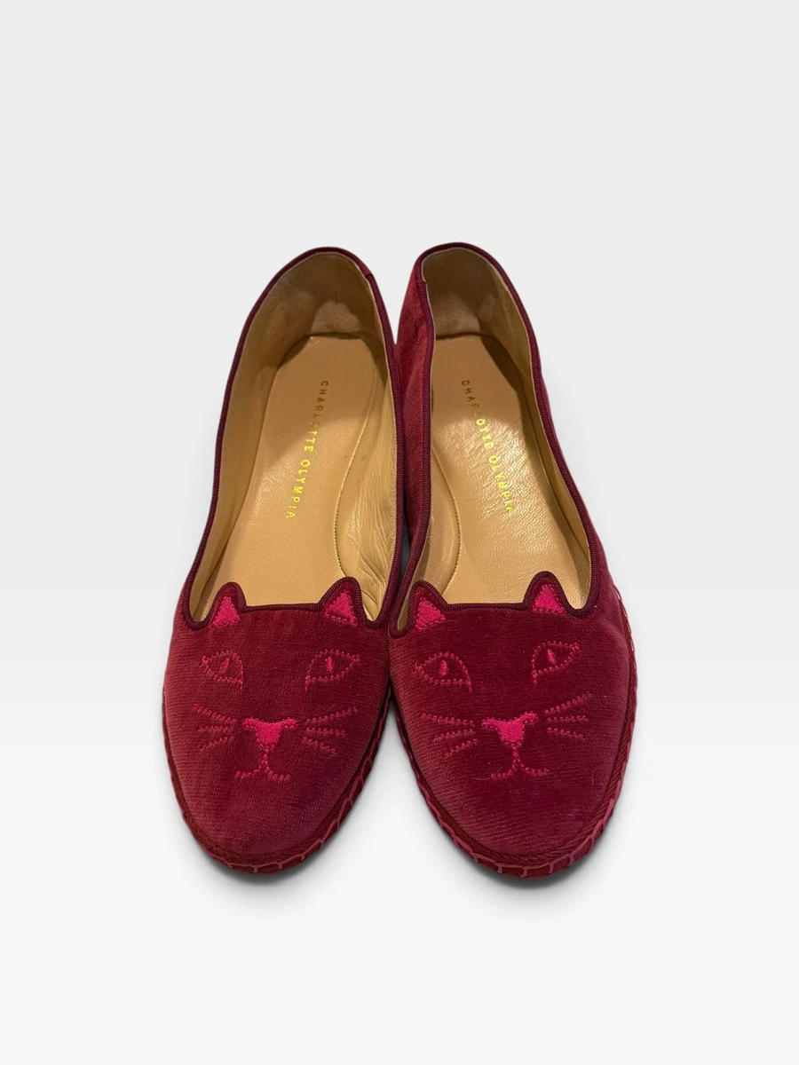 新品　Charlotte Olympia フラットシューズ　ベルベット　赤　猫 25+ Charlotte Olympia Flats for Women for sale | Updated Oct 2026