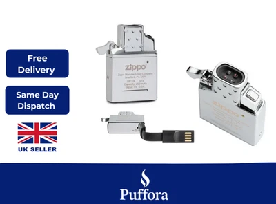 ZIPPO ARC Lighter Insert Double Plasma Beam USB Rechargeable Windproof Flame