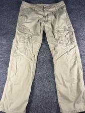 Wrangler Relaxed Fit Cargo Khaki Pants Size 34x32