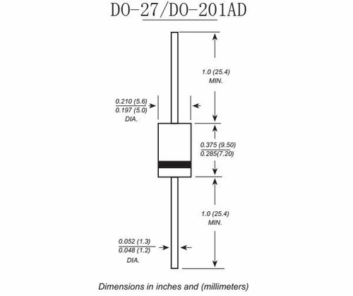 100pcs sr3200 sb3200 do-27 do-201ad 3a 200v schottky diodes - Picture 2 of 4