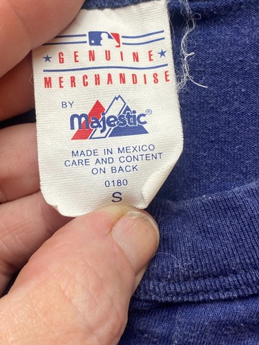 VTG Seattle Mariners Shirt Small Edd Fulkes Concrete 4 Majestic Baseball 80s Men - Picture 4 of 10