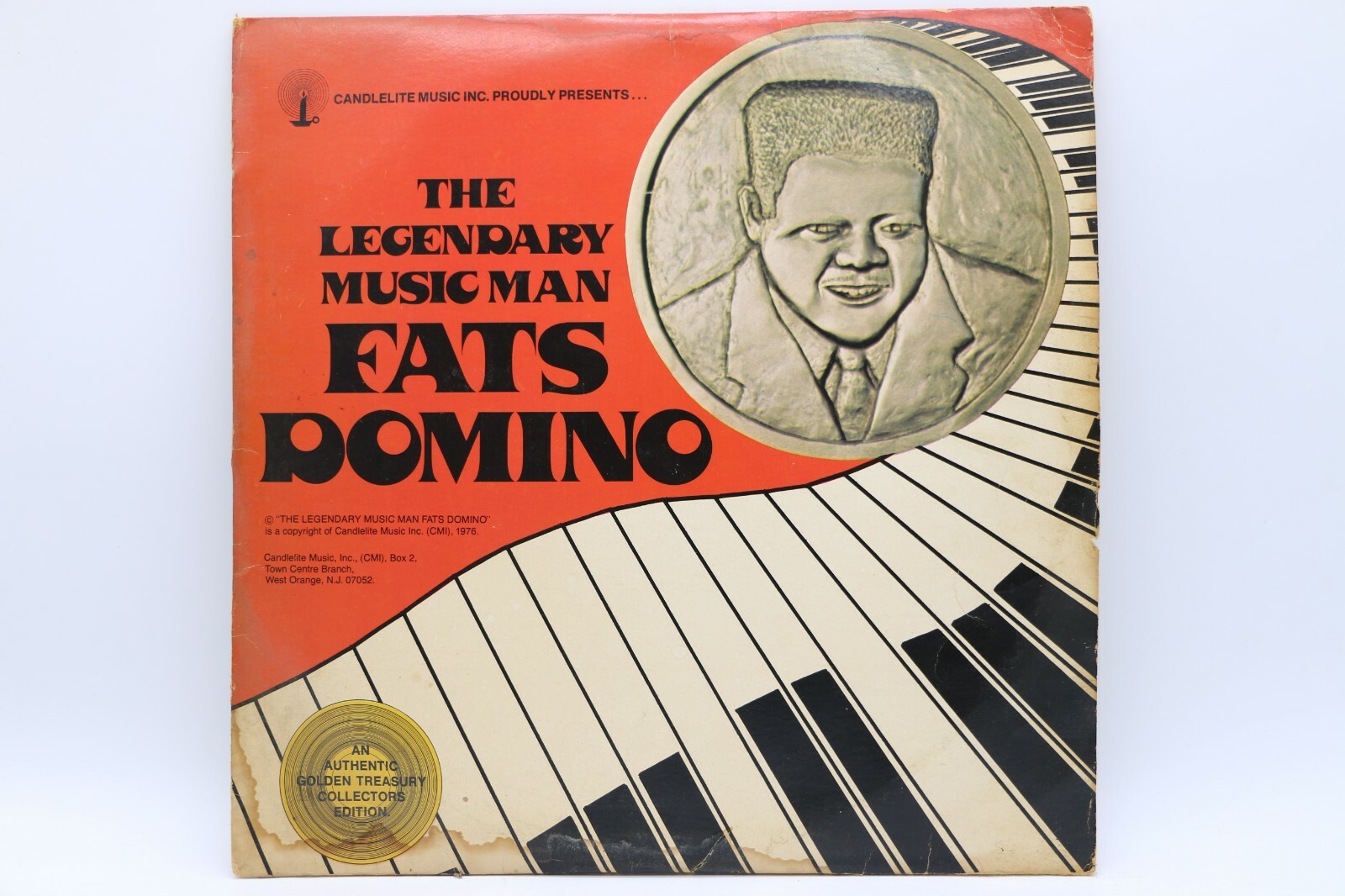 A38 FATS DOMINO: The Legendary Music Man - 1976 Candlelite Music P2 13197 - 2 LP