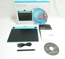 Wacom CTH-690/B0 Intuos Art Pen Tablet for PaintingMedium Size Mint Blue USED