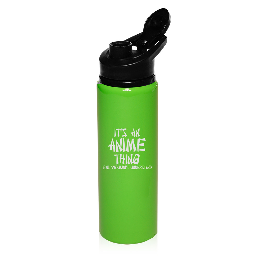 25oz Aluminum Sports Water Bottle Travel It's An Anime Thing