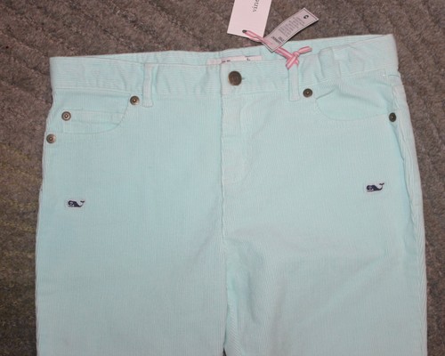 Vineyard Vines Girls Corduroy Blue Pants - Size 14 - NWT - Picture 2 of 4