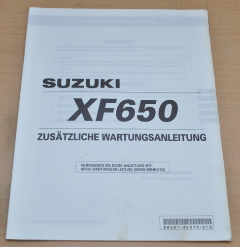 Suzuki XF 650 Motor Elektrik Werkstatthandbuch Wartungsanleitung 1995 - Bild 3 von 4