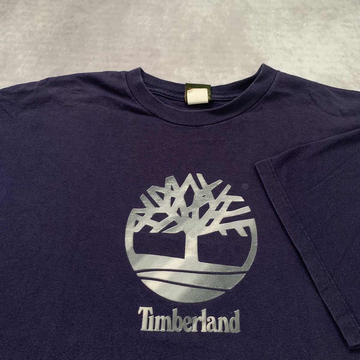 90s Timberlandスウェット made in USA Vintage 90s Timberland Shirt L Made in USA Graphic Silver