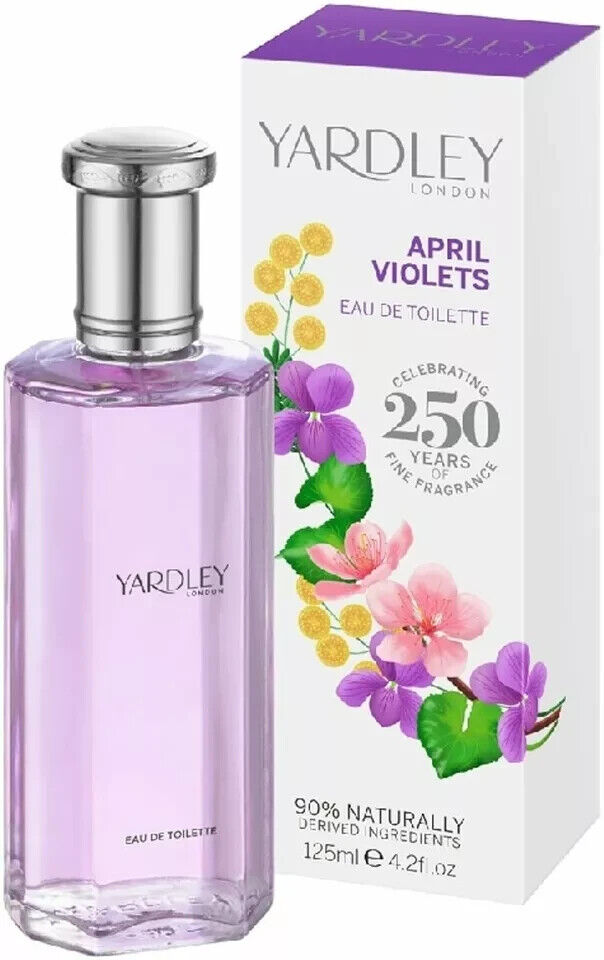April Violets Eau De Toilette Spray By Yardley London - 4.2 oz April Violets Eau De Toilette Spray By Yardley London - 4.2 oz
