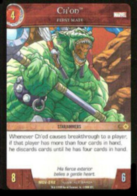 VS System: Ch'od, First Mate - Foil [Played] Marvel Evolution TCG CCG Classic Ma