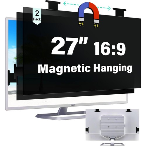 2 Pack Magnetic Computer Screen Privacy Shield 27 Inch 16:9 Hanging Monitor - 第 1/9 張圖片