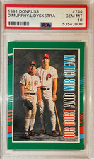 1991 Donruss — Dale Murphy & Lenny Dysktra — Dr. Dirt&Mr. Clean — 💎 MINT PSA 10