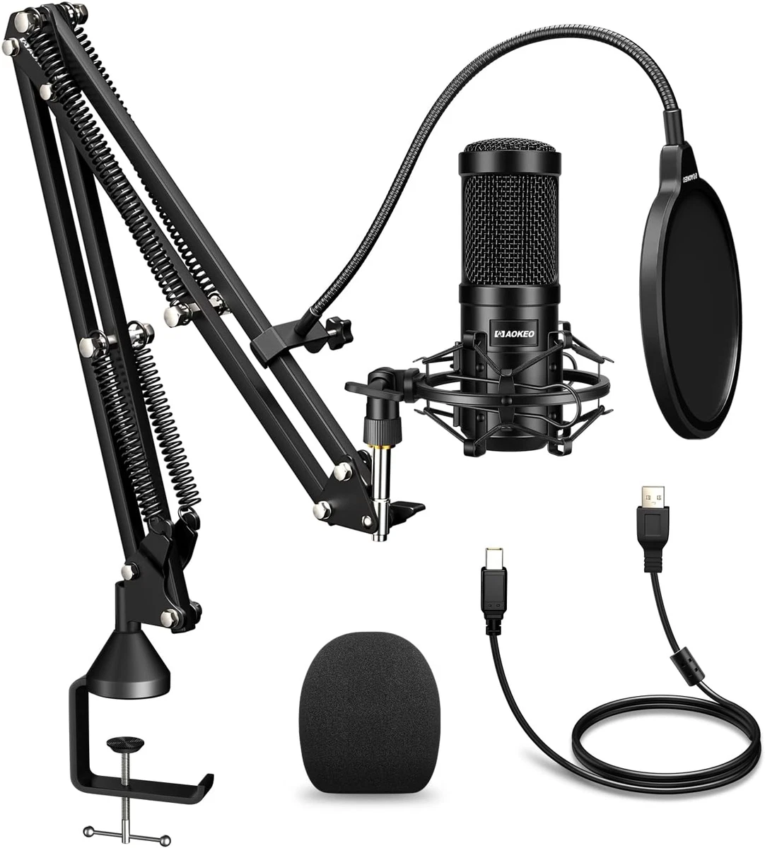 USB Streaming Podcast PC Microphone professional 192KHZ24Bit