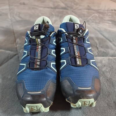 Size 10.5 - Salomon Speedcross 4 Wide Fit Blue for sale