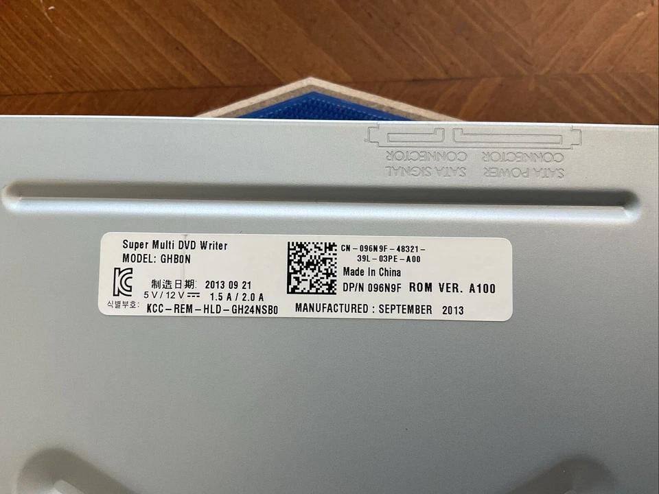 Unidad de DVD Hitachi-LG SATA Super Multi Grabadora GHB0N 96N9F Funciona Foto 2 de 4