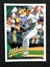 JUSTIN DUCHSCHERER #153 2010 Topps Baseball QTY Oakland Athletics