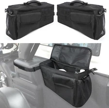 2pcs Rear Trunk Organizer Cargo Storage Tray for 2007-17 Jeep Wrangler JK JKU US