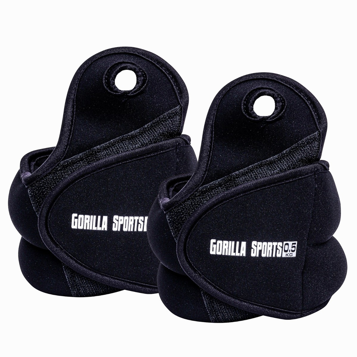 GORILLA SPORTS® Gewichtsmanschetten 2er Set Laufgewichte Handgelenke Fußgewichte