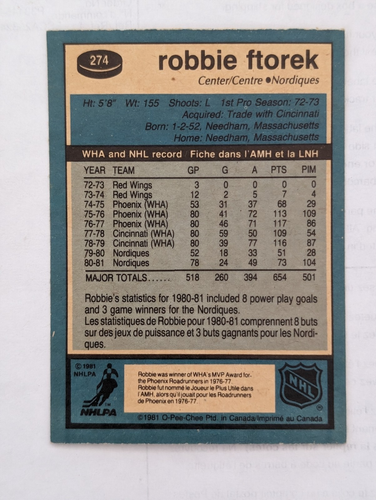 1981 O-Pee-Chee OPC Pick Your Cards Complete Your Collection - Picture 206 of 270