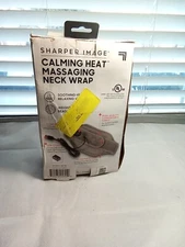 Sharper Image Heated Neck Wrap, Massaging Weighted, Calming Comfort, 9 Settings