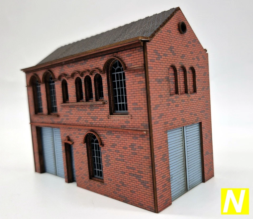 Modelux N GAUGE 'I & R Morley Side Warehouse' kit