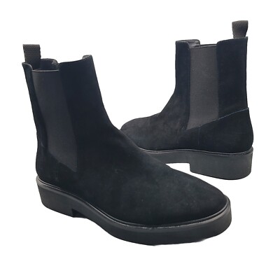 Stuart Weitzman Ankle Boots Women Henley Chelsea Bootie black Suede Size 9 new