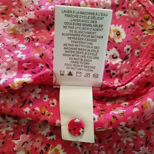 NEW Cupcakes and Cashmere Pink Floral Ruffle Trim Sleeveless Top XS - Picture 8 of 8