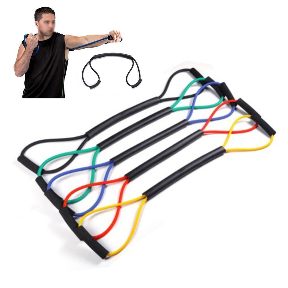 MMA Boxing Resistance Band Rubber Tubing Speed Train Pull Rope Strength