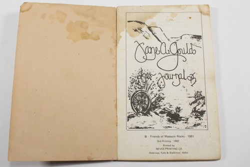 1982 Friends of Massacre Rocks Jane A. Gould Journal Neves Printing Oregon Trail - Picture 3 of 7