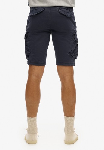 Superdry Shorts Mens Cargo Shorts Summer Zip Fly Cotton Regular Fit Navy Blue - Picture 3 of 8