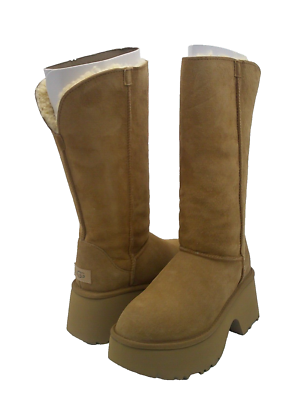 UGG CLASSIC NEW HEIGHTS CUFFABLE WOMEN BOOTS CHESTNUT US 6