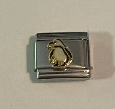 Adorable Penguin - Black & White - Cute - 9mm Italian Charm Single Bracelet Link