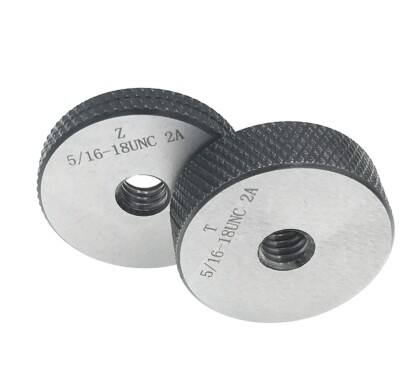 Thread Ring Gages 5/16-18 UNC 2A Go NoGo Gage Gauge check inspect Threads 5/16