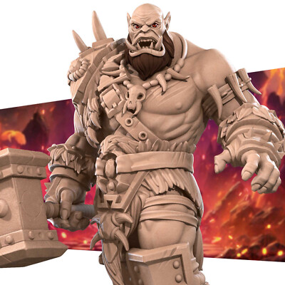Ork-Held - Warchief / Barbar - Beiß in die Kugel - Dungeons und Drachen