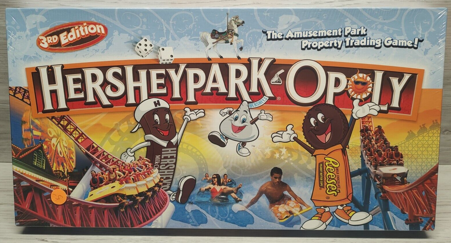 Hershey Park PA Monopoly Game 3rd Edition Rare Hersheyparkopoly Amusement Park