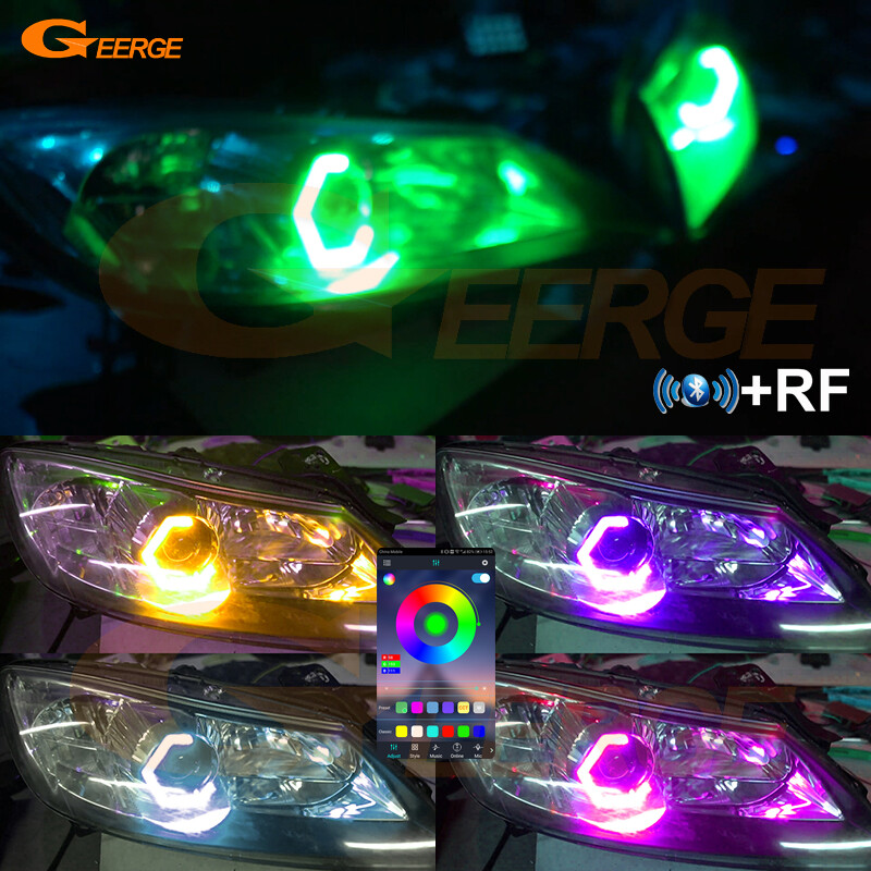 For Mazda RX8 R3 RX-8 RX 8 Bluetooth App RGB LED Angel Eyes Kit
