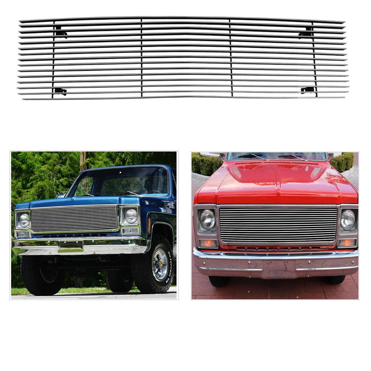 Grill Fits 1973-1980 Chevy C/K Pickup/Suburban/Blazer Billet