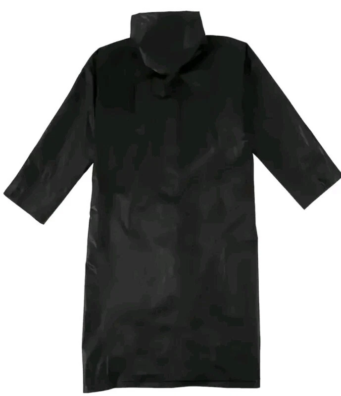 Raincoat Waterproof Outerwear - Storm L - Jacket - Size Large - Black - Button