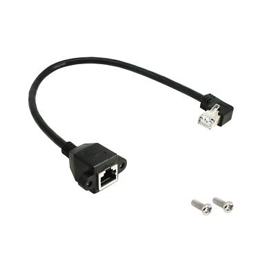 Rj45 Ethernet Adapter Cable 90 Angle Right Male To Famale Ethernet Switch Adapte