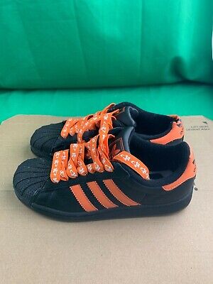 Adidas Superstar II Halloween Edition SZ 5Y Black/Orange Adidas Superstar II Halloween Edition SZ 5Y Black/Orange
