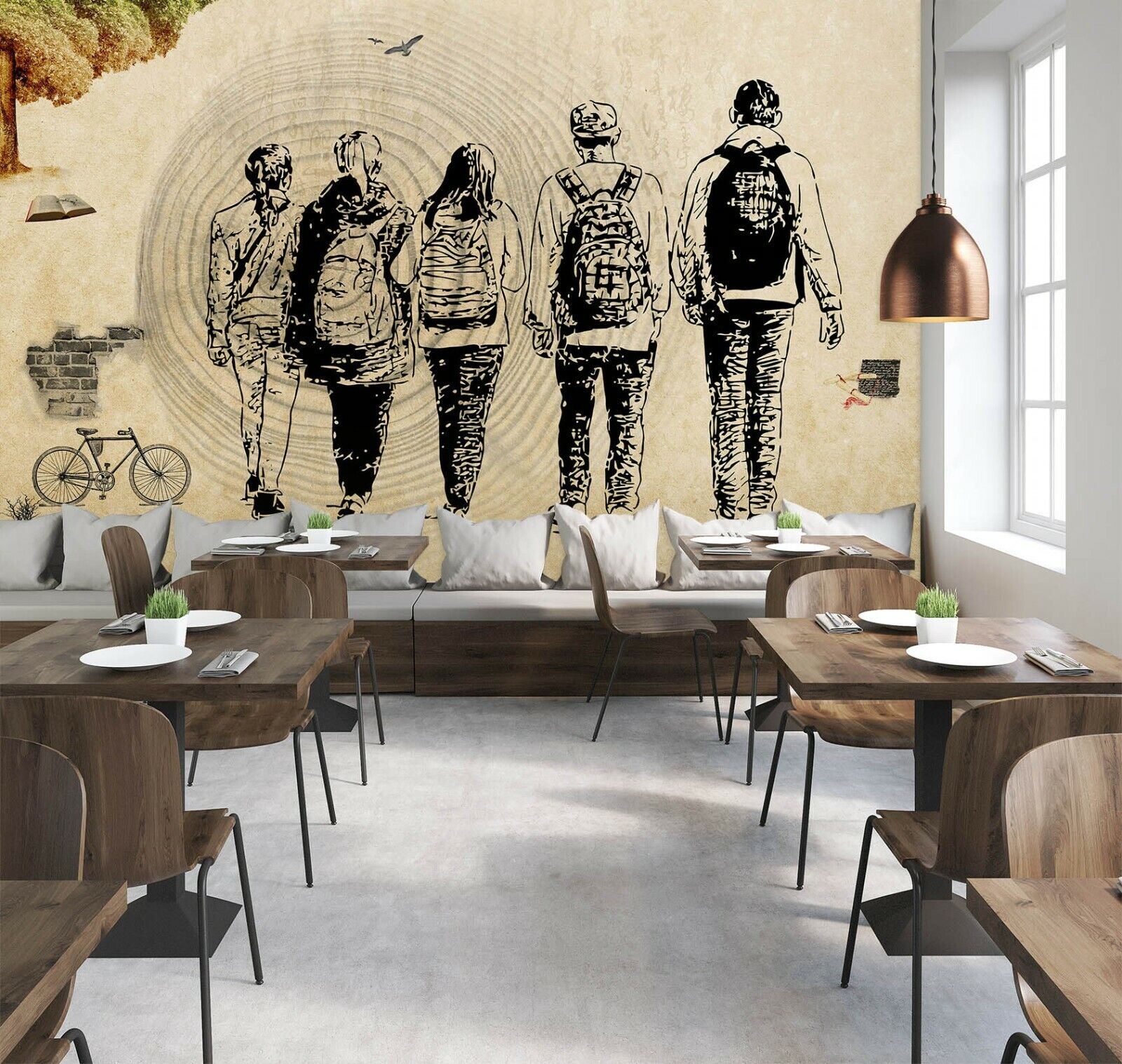 Details zu  3D Junges Leben 301NAM Geschäft Tapete Wandgemälde Selbstklebend Handel Amy Billig HEISS