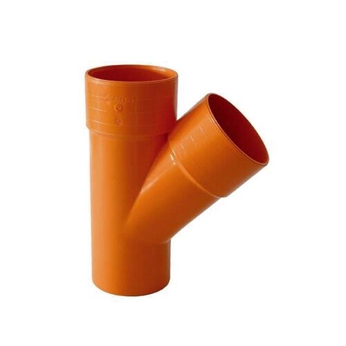 Braga dérivation 45° pour tuyau PVC orange diamètre 50 mm REDI - Photo 1/1