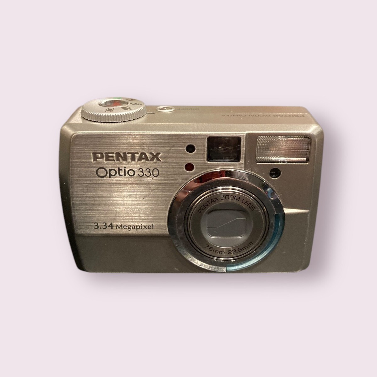 Pentax Digital Camera Optio 330 3.2MP Silver With Battery