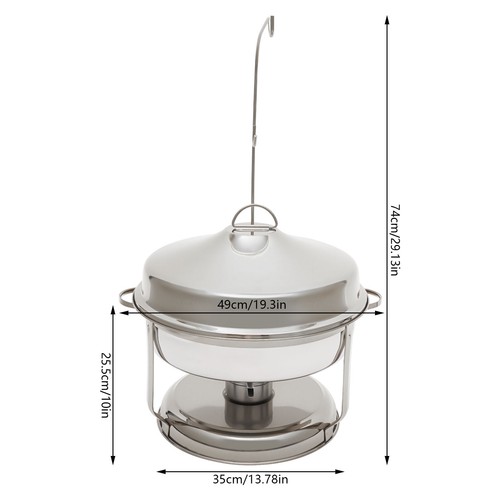 Buffet Chafing Dish Set 201 Stainless Steel Buffet Warmers Party Restaurants 9L - Picture 6 of 18
