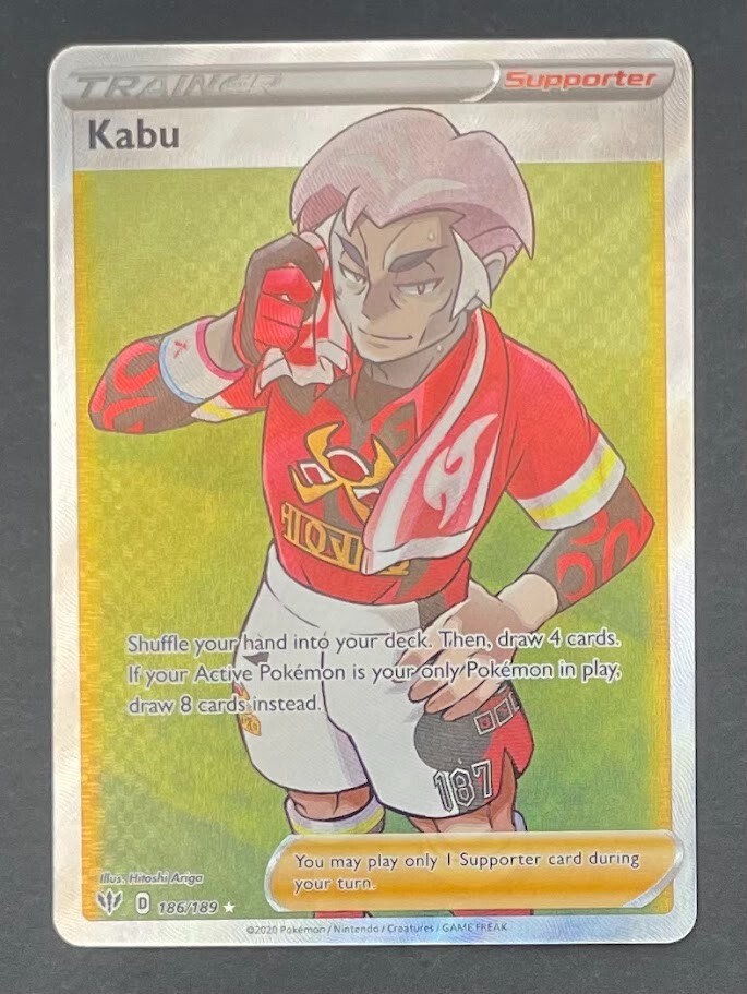 Pokémon Card Kabu 186/189 Darkness Ablaze - Near Mint