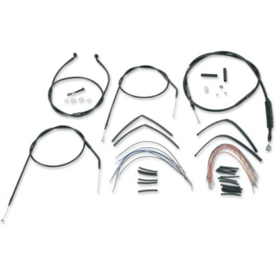 BURLY - KABELSATZ FÜR 16'' APE HANGER LENKER - SCHWARZ