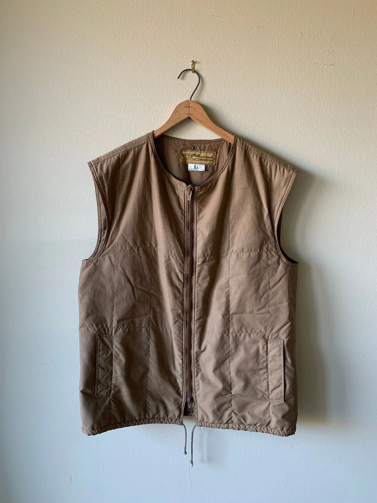 L'ESQUIMAU INTERNATIONAL Paris Vintage Hunting Vest Size 50 (L) Made France