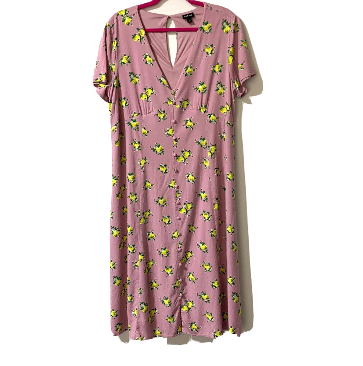 Torrid lemon dress cheap