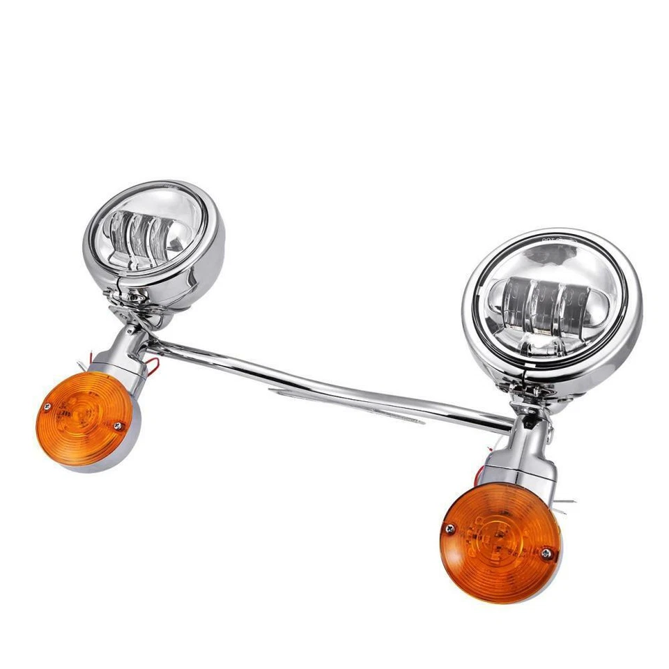 Barra de luces antiniebla LED de paso de motocicleta para Harley Honda Yamaha Foto 2 de 4