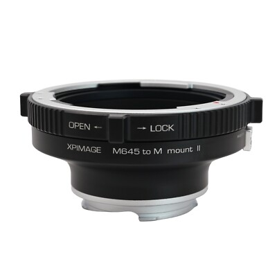 XPimage Locking Adapter for Mamiya 645 Mount Lens to Leica M LM Camera M10 M9 M8