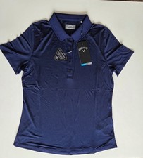 Image of Callaway Womens Swing Tech Striped Polo Shirt Golf Top Size Small BNWT